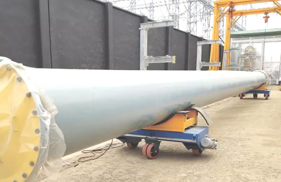 電力設備變電站鋼柱起重吊裝作業